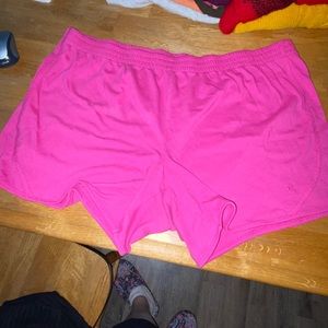 Women’s pink athletic shorts